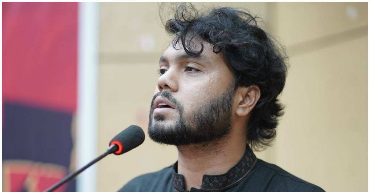 ইনকিলাব মঞ্চের মুখপাত্র শরিফ ওসমান হাদি। ছবি: ফেসবুক পেজ